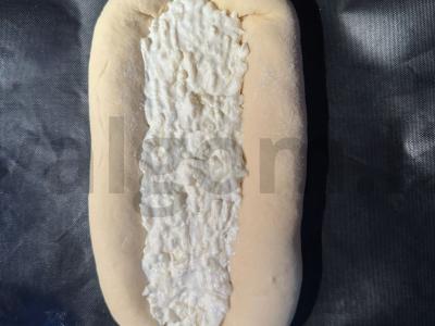 Patingėti khachapuri su sūriu ir varškės granulemis Žingsnis 3