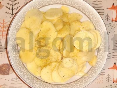 Plačiakampis su bulvėmis pagal ūkininkų receptą Žingsnis 5