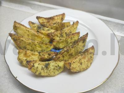 Kaimiški bulvės sezamo aliejuje pagrindine nuotrauka