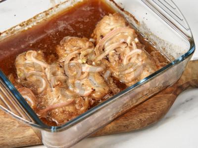 Dietinis menkė sojų padaže Žingsnis 4