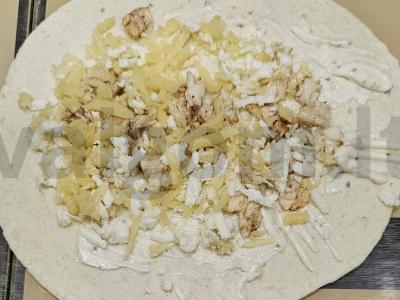 Lavašas su šprotų ir skramblo Žingsnis 3