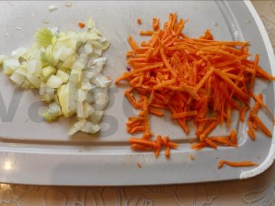 Kalmarai su daržovėmis Žingsnis 1