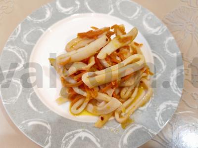 Kalmarai su daržovėmis Žingsnis 8