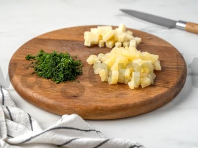 Krevetės ir ananasų užkandžių taurėlės Žingsnis 3