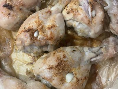 Vištienos blauzdelės su gaudos sūriu Žingsnis 4