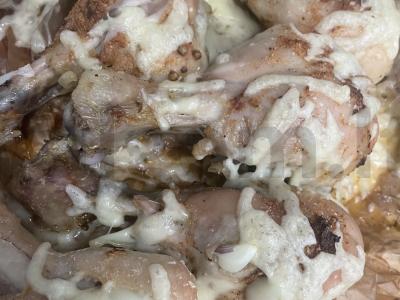 Vištienos blauzdelės su gaudos sūriu Žingsnis 5