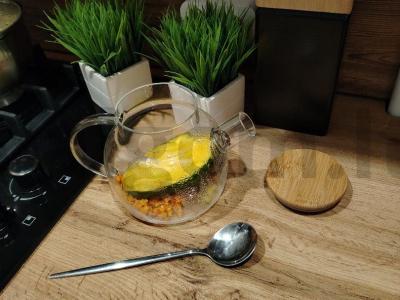 Mango arbata su šaltalankiais ir vanile Žingsnis 2