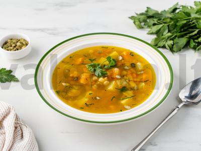 Daržovių sriuba su moliūgu pagrindine nuotrauka