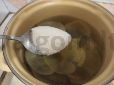 Obuolių gėrimas su mėtomis ir juodaisiais serbentais Žingsnis 3