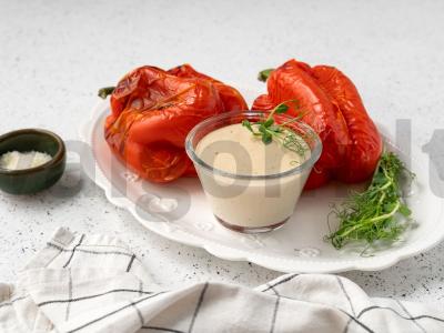 Kepti pipirai su „Trijų sūrių“ padažu pagrindine nuotrauka