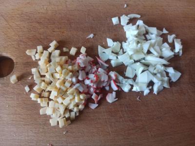 Salotas „Rojinė paukštė“ Žingsnis 2