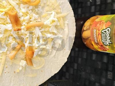 Lavašas su marinuotais grybais Žingsnis 3