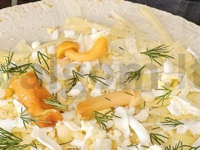 Lavašas su marinuotais grybais Žingsnis 4