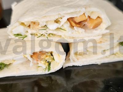 Lavašas su marinuotais grybais pagrindine nuotrauka