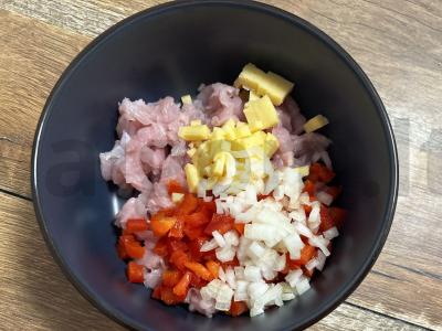 Kalakutų keksiukai su daržovėmis vaikams Žingsnis 4