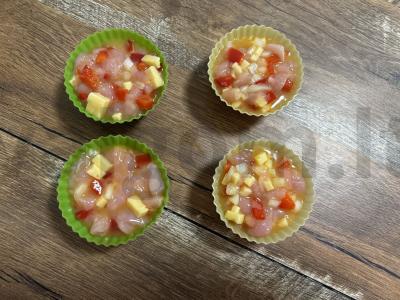 Kalakutų keksiukai su daržovėmis vaikams Žingsnis 8