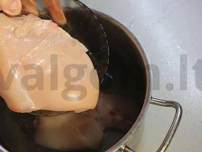 Šventinis vištienos pyragas su grybais ir šonine Žingsnis 8