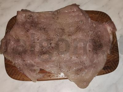 Vištienos ritinėliai su varške ir miško grybais Žingsnis 3