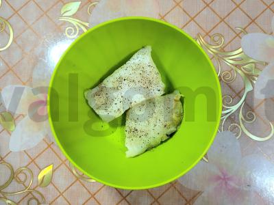 Švelniausia menkės filė tešloje kepta keptuvėje Žingsnis 1