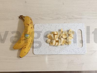 Vaisių salotos su šokoladu ir jogurtu Žingsnis 1