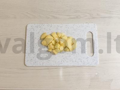 Vaisių salotos su šokoladu ir jogurtu Žingsnis 2