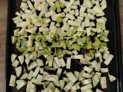 Šiltas salotas su cukinija Žingsnis 3