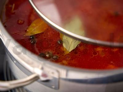 Vegetariškas boršas su pupelėmis Žingsnis 11