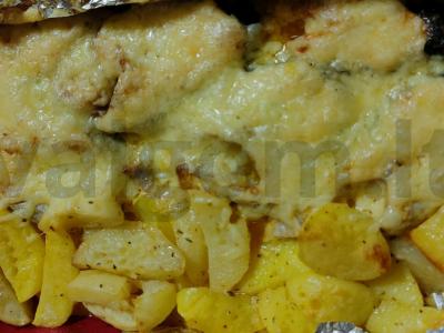 Žuvis su grietinėlės-prieskonių padažu Žingsnis 7