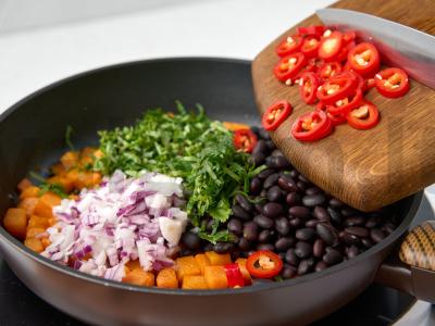 Daržovių burrito Žingsnis 4