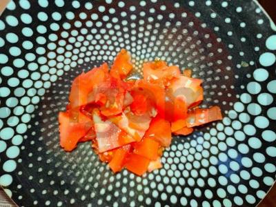 Pica ant lavašo su dešra ir pomidorais Žingsnis 2