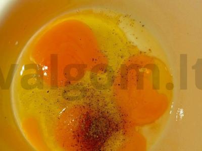 Pica ant lavašo su dešra ir pomidorais Žingsnis 4