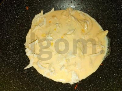 Pica ant lavašo su dešra ir pomidorais Žingsnis 7