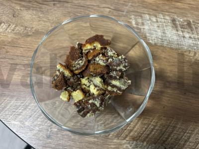 Švelnus biskvito ir varškės desertas per 5 minutes Žingsnis 2