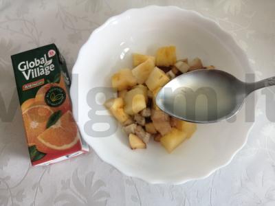 Vaisių salotas „Miksas“ Žingsnis 5