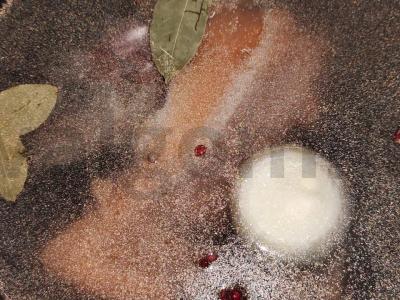 Pirmas patiekalas „Upėtakio žuvis“ Žingsnis 3