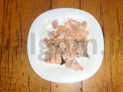 Pirmas patiekalas „Upėtakio žuvis“ Žingsnis 7