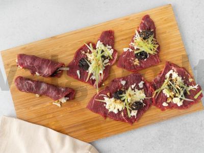 Mėsos ritinėliai „Šventiniai“ Žingsnis 7