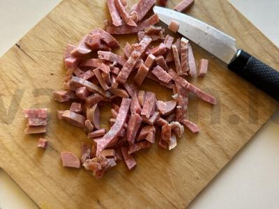 Pica su grybais, kumpiu ir mocarela Žingsnis 3