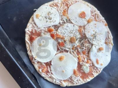 Pica su grybais, kumpiu ir mocarela Žingsnis 4