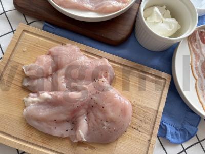 Vištienos ritinėliai su šonine Žingsnis 1