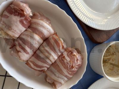 Vištienos ritinėliai su šonine Žingsnis 6