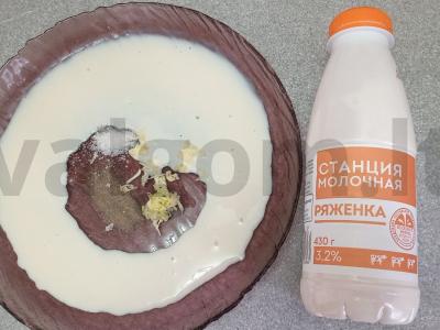 Vištienos šlaunelės marinate iš rauginto pieno, keptos su bulvių garnyru Žingsnis 2