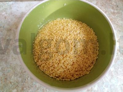 Kukurūzų košė su moliūgu „Saulėta“ Žingsnis 2