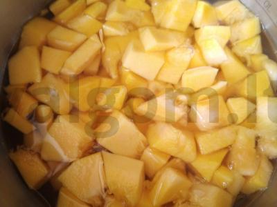 Kukurūzų košė su moliūgu „Saulėta“ Žingsnis 3