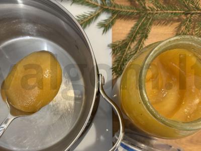 Naujųjų metų medaus tortas su grietinės ir varškės sūrio kremu Žingsnis 4