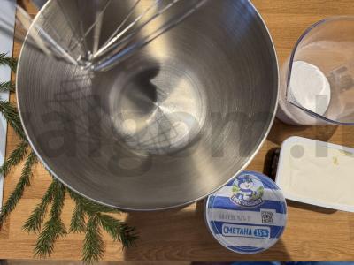 Naujųjų metų medaus tortas su grietinės ir varškės sūrio kremu Žingsnis 11