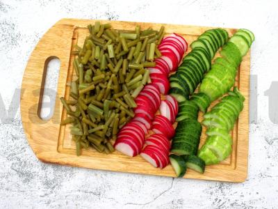 Salotas su marinuota česnakine lazdyna Žingsnis 2