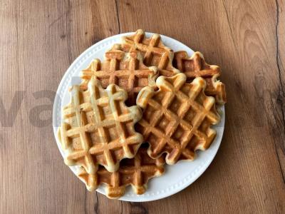 Žemės riešutų vafliai su grietine Žingsnis 4