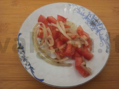 Garstyčios su jūros kopūstais ir marinuotais svogūnais Žingsnis 3