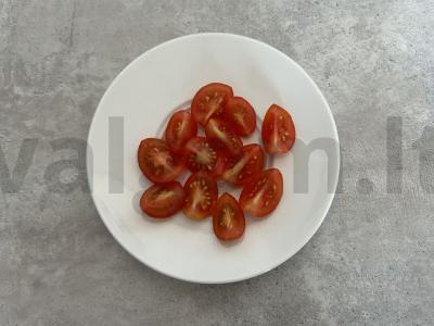 Daržovių salotas su žaliu žirniu Žingsnis 3